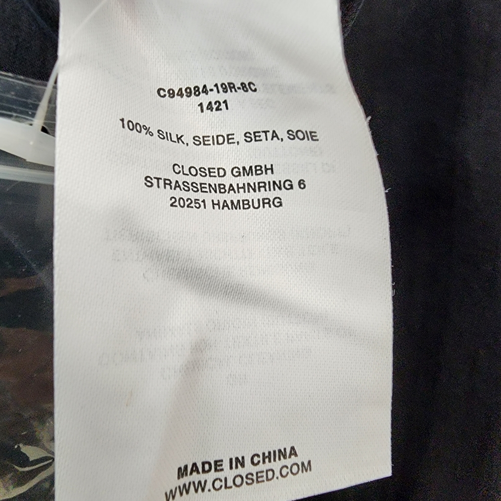 Closed Navy Silk Blouse - Picture 2 of 9